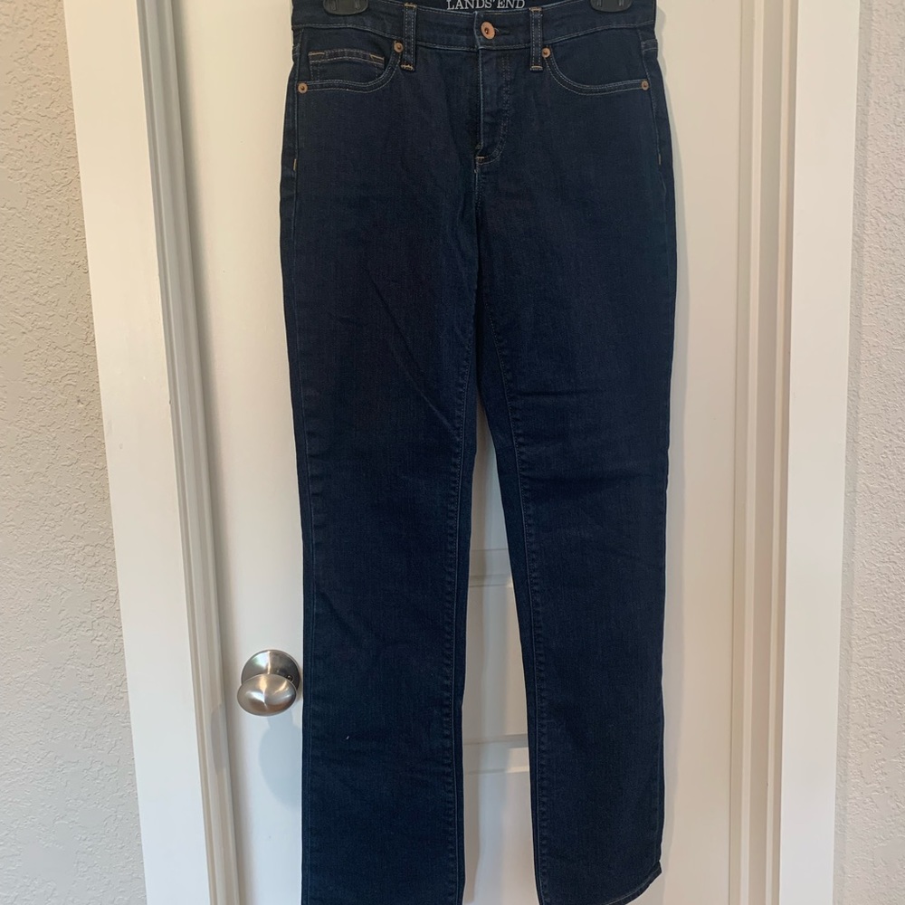 Land’s End Mid Rise Straight Jeans size 2